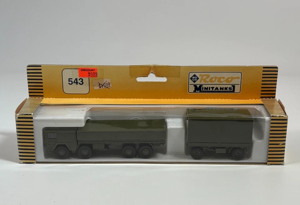 Roco 543 1:87 Minitanks German Man Ammo Supply Truck w/ Trailer - Image 1 of 3