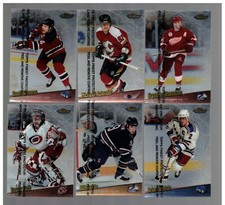 1998-99 FINEST HOCKEY 6-CARD (PP1-PP6) PRE-PRODUCTION PROMO SET STEVENS SHANAHAN