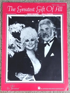 The Greatest Gift of All, Kenny Rogers & Dolly Parton, John Jarvis *SHEET MUSIC* - Picture 1 of 3