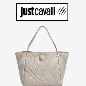 Just Cavalli Grey Shoulder Tote/Handbag - Authentic Bags by BagaholiX (B389) - Picture 1 of 10