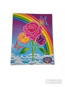 VTG lisa frank Pocket Folder Y2K Roses Butterflies Rainbow 2003 Unpunched (2) - Picture 1 of 6