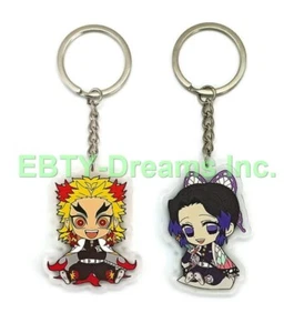 2er Set Dämon Anime Acryl Schlüsselanhänger Rengoku Kyoujurou, Shinobu Kochou - Bild 1 von 2