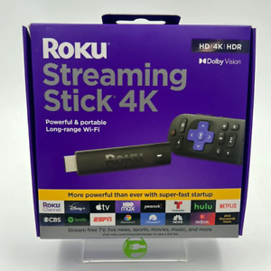 Roku Streaming Stick 4K Streaming Device 4K/HDR/Dolby Vision with Voice Remote 3