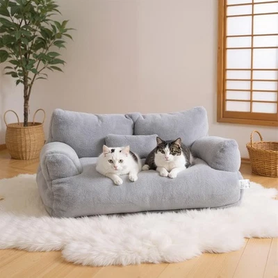 Sofá cama de lujo para gatos invierno cálido nido para gatos cama para mascotas perros pequeños medianos gatos 1 pieza Foto 1 de 4