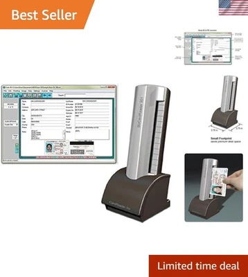 Compact Medical ID Card Scanner with Scan-ID LITE for Windows - USB Powered - Image 1 of 4