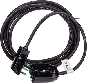 0P32364 Cavo Prolunga 3G0, 75 + Spina Piatta 3M, Nero - Foto 1 di 12