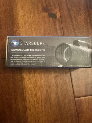 Starscope Monocular Telescope Gen 2 10x Zoom  Water Resistant Open Box Unused - Image 1 of 4