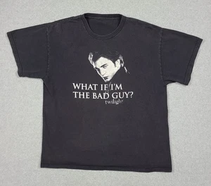 Vintage Twilight What If Im The Bad Guy T-Shirt Sz M/L Vampire Team Edward Book - Picture 1 of 7