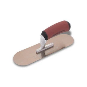 MARSHALLTOWN 10 in. x 3 in. Golden Stainless Steel Pool Trowel - DuraSoft Handle - Picture 1 of 3