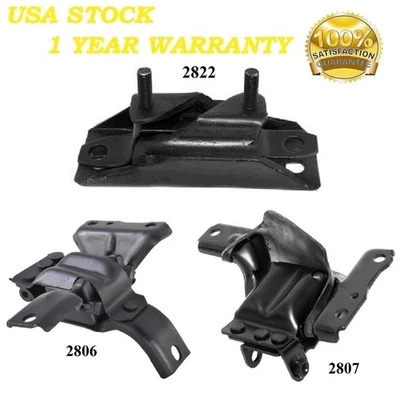 3 PIEZAS MONTAJE MOTOR Y TRANSMISIÓN AJUSTE FORD CROWN VICTORIA Y MERCURY GRAND MARQUIS 4,6 L Foto 1 de 4