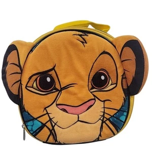 Disney Simba Il Re Leone Borsa Porta Pranzo con Orecchie Morbida Texture Fuzzy Lunchbox - Foto 1 di 4