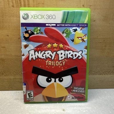 Angry Birds Trilogy Microsoft Xbox 360, 2012 Complete W/ Manual Mint Disc - Image 1 of 4