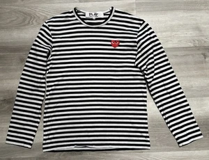 Comme de Garcons Play schwarz & weiß gestreiftes Langarmshirt für Damen Größe Medium - Bild 1 von 8