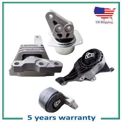4PCS Engine Motor & Automatic Trans Mount For 10-16 Cadillac SRX 3.0L 3.6L AWD - Image 1 of 4