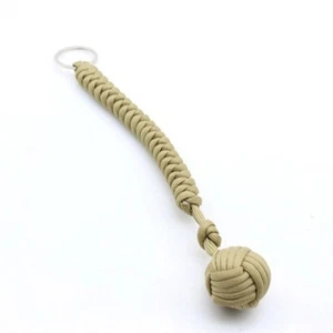 Monkey Fist Stahlkugel vielseitiger Survival Schlüsselanhänger Outdoor handgewebt - Bild 1 von 17