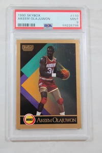 1990 Skybox #110 Akeem Olajuwon PSA Graded 9 Mint - Picture 1 of 2