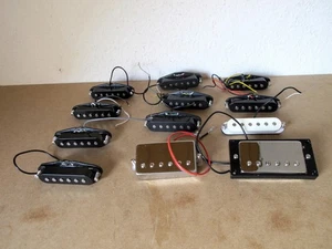 Konvolut: 12 Gitarren-Tonabnehmer Guitar 10 Pickups für Strat/ST und 2x SG Style - Bild 1 von 4