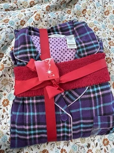 Nuevo con etiquetas Conjunto de pijama de 2 piezas de lana Adonna para mujer talla M largo nuevo con etiquetas con diadema rojo - Imagen 1 de 6