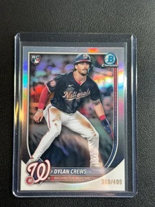 2025 Bowman Chrome - Dylan Crews Rookie REFRACTOR /499 #3 Nationals - Bild 1 von 2