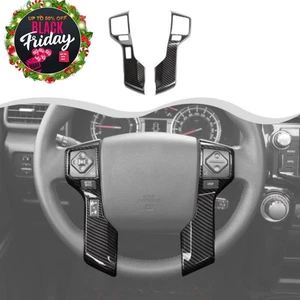 Carbon Fiber Steering Wheel Trims Bezels For 4runner 10+ Tundra 14+ Accessories - Picture 1 of 13