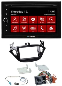 Blaupunkt MP3 DVD Bluetooth DAB 2DIN USB Autoradio für Opel Adam ab 13 Corsa E a - Bild 1 von 10