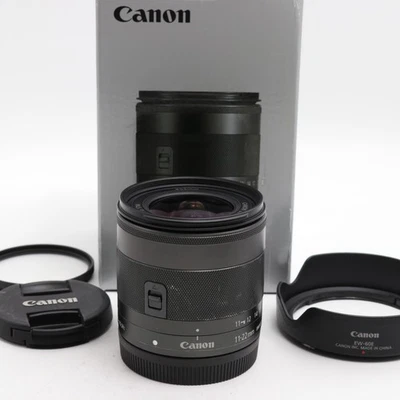 Lente zoom gran angular Canon EF-M 11-22mm f/4-5.6 IS STM con capucha [Exc+5] - Imagen 1 de 4