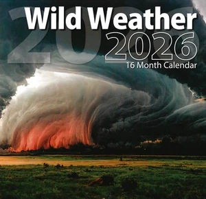 Calendario de pared 2026 Wild Weather 16 meses (septiembre 2025 - diciembre 2026) 12"x12" - Imagen 1 de 2