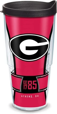 Tervis Tumbler University Of Georgia Bulldogs Wrap Athens TN 24oz With Lid - Image 1 of 2