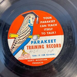 Parakeet Training Record 10", 78 RPM Hartz Mountain Products ‎– 610