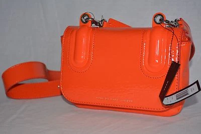 NUEVO CON ETIQUETAS MARC By Marc Jacobs Bola y Cadena Bond Burbuja Hombro/Crossbody Naranja Foto 1 de 4