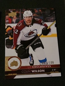 2017-18 UPPER DECK COLIN WILSON #299 #ed 87/100 EXCLUSIVES EXCLUSIVE - Picture 1 of 1