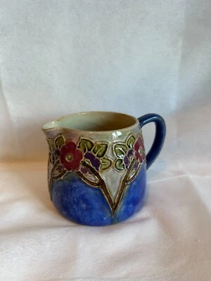Lovely Royal Doulton Jug Floral Pattern c.1920s Cloisonne Style Rose Collins - Image 1 of 4