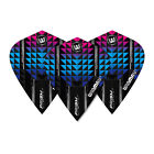 5 New Sets Winmau Prism Alpha Kite Dart Flights - Black Blue Purple