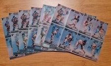 (6) 1972 MANAMA 3D STAMP CARD Uncut Sheet Lot Seaver McCovey Carlton Jackson OH