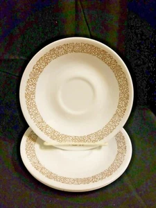 Lote de 3 platillos vintage Corelle Corning Woodland flores marrones 6 1/4" - Imagen 1 de 5