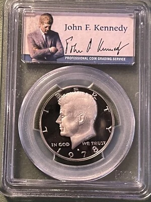1978 S PCGS PR69 DCAM Kennedy Half Dollar Blue Label - Gorgeous! - Image 1 of 2