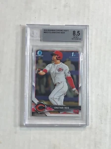 JONATHAN INDIA 2018 Bowman Chrome 1ST BOWMAN RC! BGS NM-MT+ 8.5! #BDC-112! REDS! - Picture 1 of 3