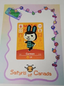Carmen #145 Animal Crossing Amiibo Card Authentic Never Scanned - Picture 1 of 3