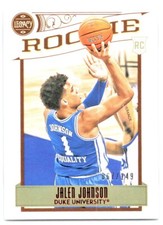 2021-22 Panini Chronicles Draft Picks Red Legacy Jalen Johnson Rookie 067/149