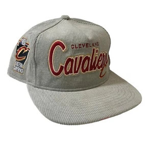 Cleveland Cavalier New Era Grey Corduroy The Golfer Adjustable Snapback Cap OSFM - Picture 1 of 10