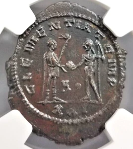 Probus Roman Empire NGC AU Aurelianianus Soldier Spear Branch Sphere Clementiate - Picture 1 of 24
