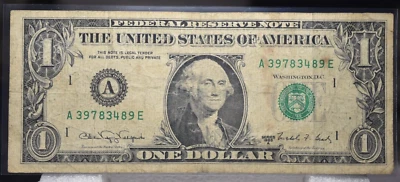 1988 A  $1.00 WEB NOTE  BOSTON BEP   NICE CONDITION  LOOK - Image 1 of 4