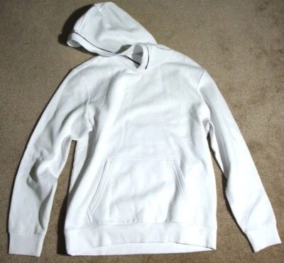 BRILLIANT WHITE Calvin Klein Pullover Hoodie Size Medium BRAND NEW - Image 1 of 3