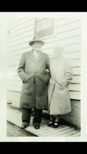 Handsome Loving Old Couple Vintage photo found photograph original A833