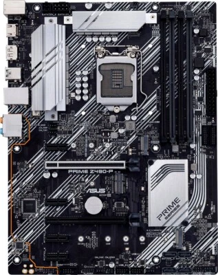 Intel Z490 Asus PRIME Z490-P motherboard LGA 1200 ddr4 ATX Dual M.2 Usb 3.2 Hdmi - Image 1 of 4
