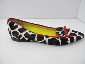 Zapatos SAKS FIVE AVENUE para mujer talla 9 suela de cuero con estampado animal Italia - Imagen 1 de 9