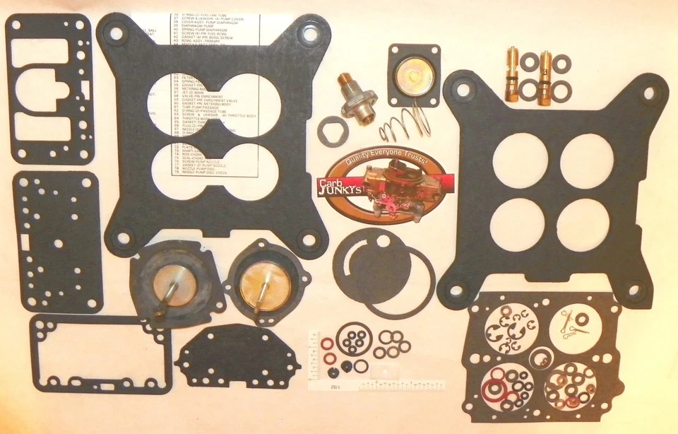 Ремонтный комплект карбюратора 4180C Holley 1983 - 87 Ford 4 ствола 302 дюйма 351 дюйм Ford Truck - Изображение 1 из 1