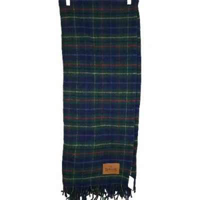 Pendleton Vintage Virgin Wool Throw Blanket 52x66 Blue Green Red Plaid Fringe  - Image 1 of 4