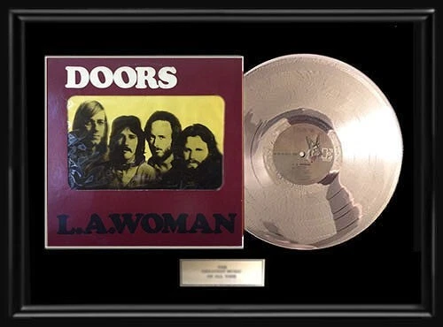THE DOORS L.A. WOMAN ALBUM FRAMED LP WHITE GOLD PLATINUM RECORD NON RIAA AWARD Foto 1 de 1