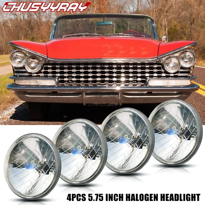 Faro halógeno redondo haz alto/bajo 4x para Buick Electra 1959-1974 - 5,75" 5-3/4" Foto 1 de 4